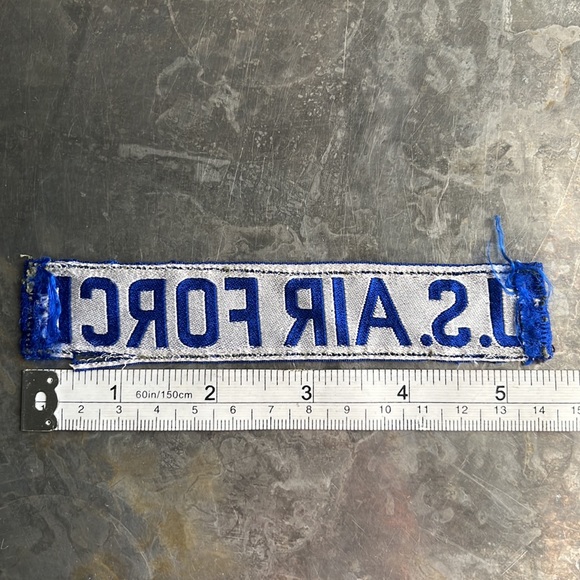 U.S. AIR FORCE blue tape patch, vintage - Picture 9 of 11